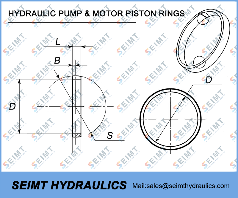 hydraulic pump motor piston rings